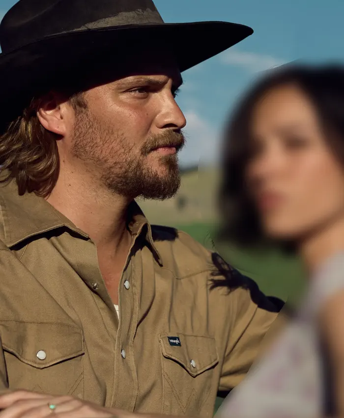 Yellowstone S05 Kayce Dutton Brown Shirt 1