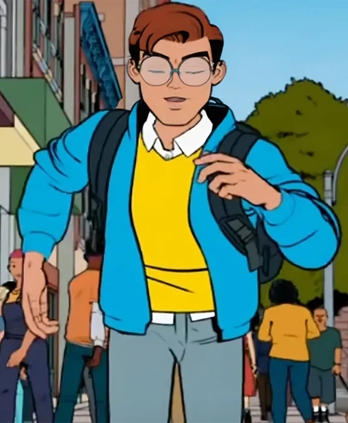 Your Friendly Neighborhood Spider Man Peter Parker Blue Jacket