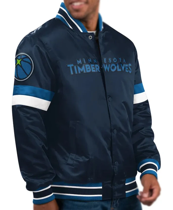Youth Home Game Minnesota Timberwolves Navy Jacket