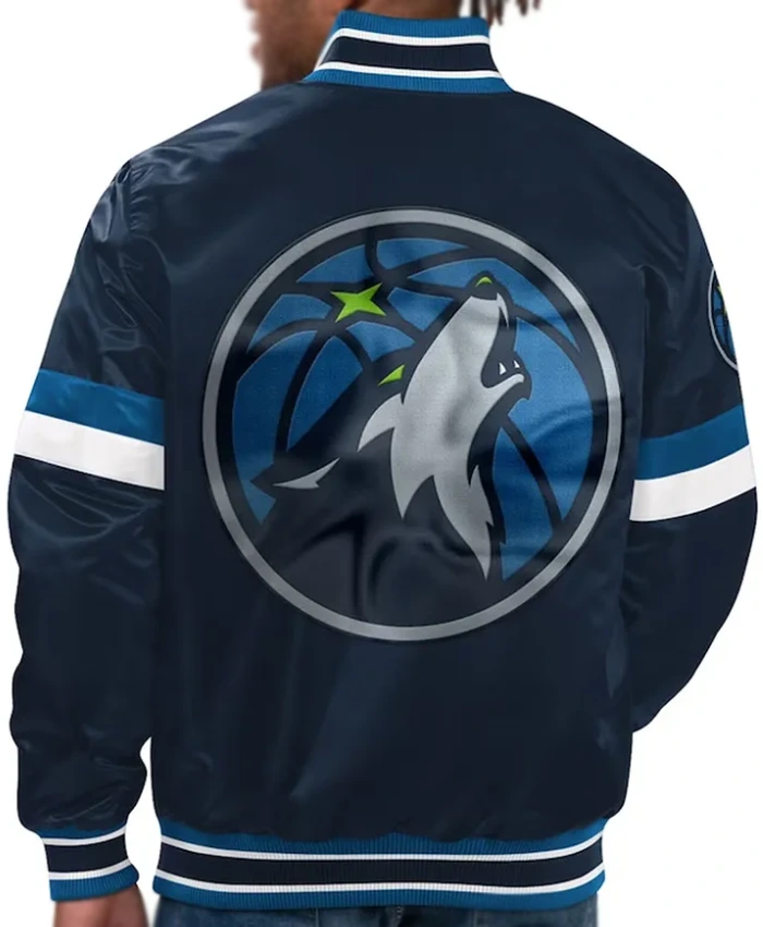 Youth Home Game T Wolves Navy Jacket