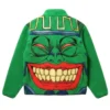 Yugioh Pot Of Greed Sherpa Green Jacket With Back Comic Style Graphic Print