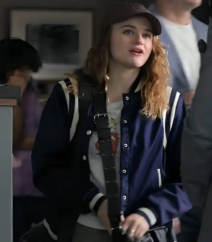 Zara Ford Navy Blue Varsity Jacket