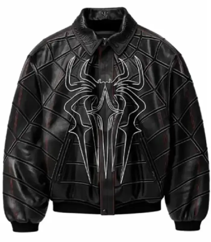 Alternative view of Zendaya Spider-Man Leather Jacket