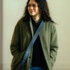 Zendaya The Drama Green Cotton Jacket