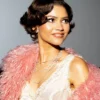 Zendaya The Drama Pink Fur Coat Sale
