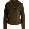 Ziva David NCIS S01 Suede Moto Jacket