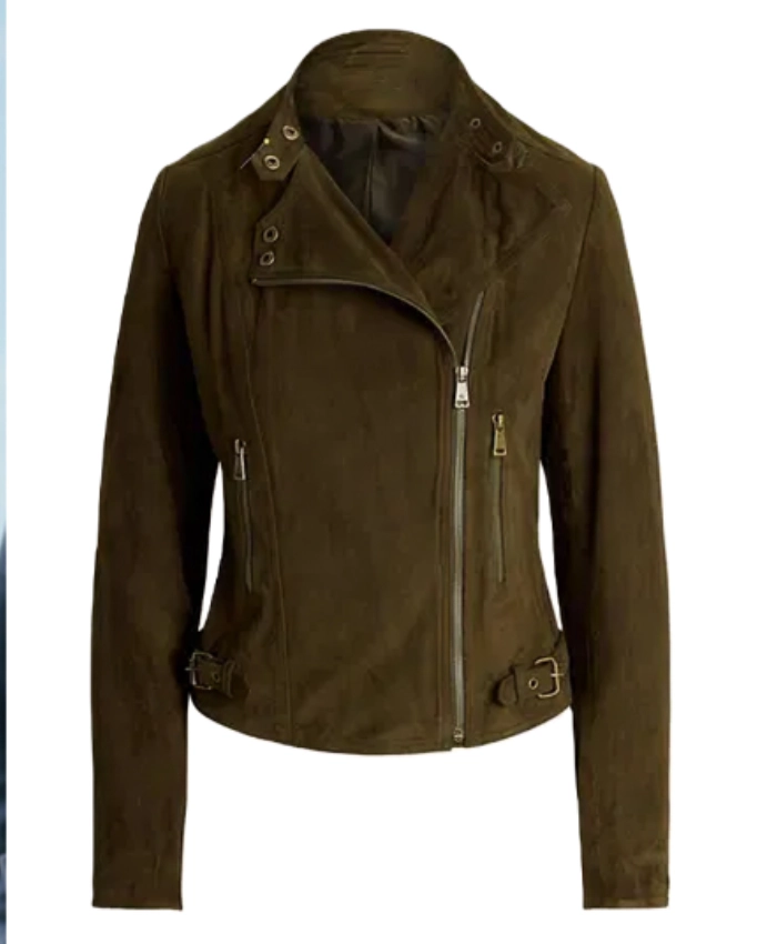 Ziva David NCIS S01 Suede Moto Jacket