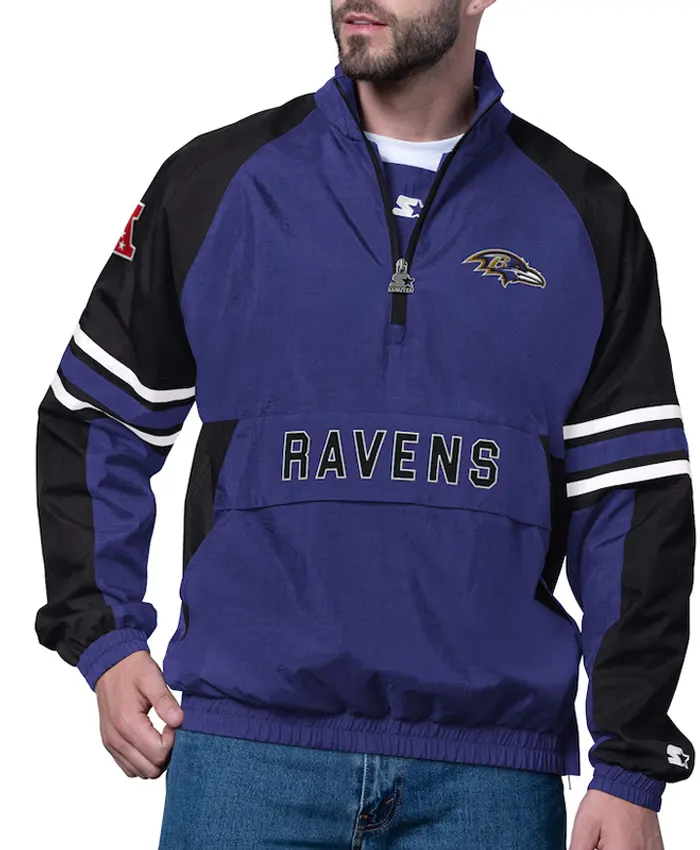Baltimore Ravens Prospect Half-Zip Pullover Jacket