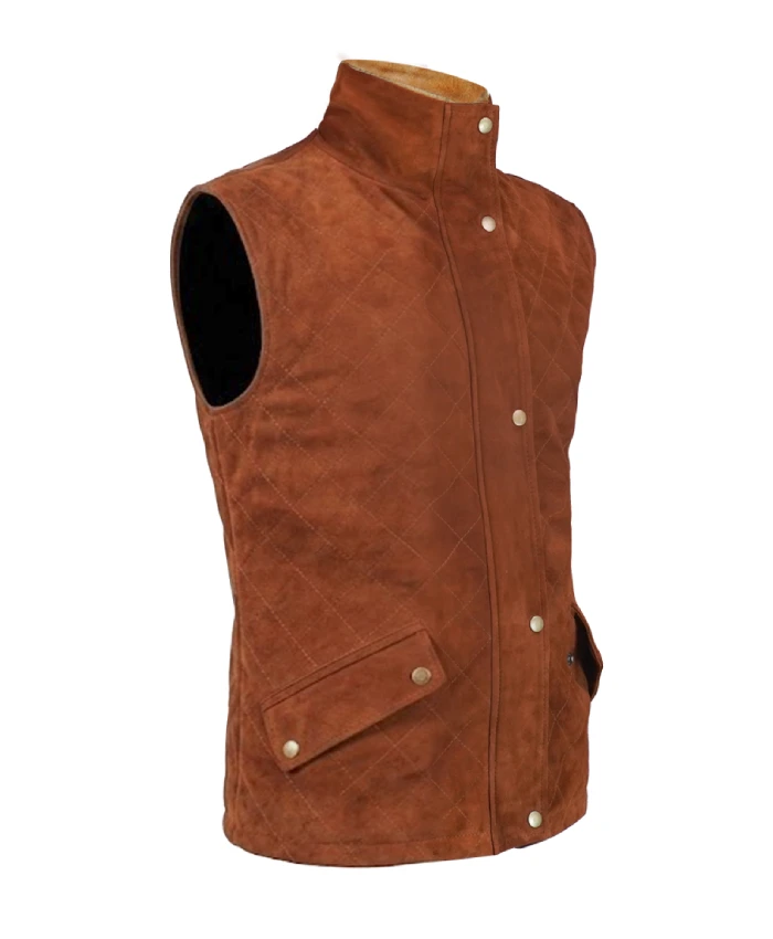 Suede Fur Vest - Image 3