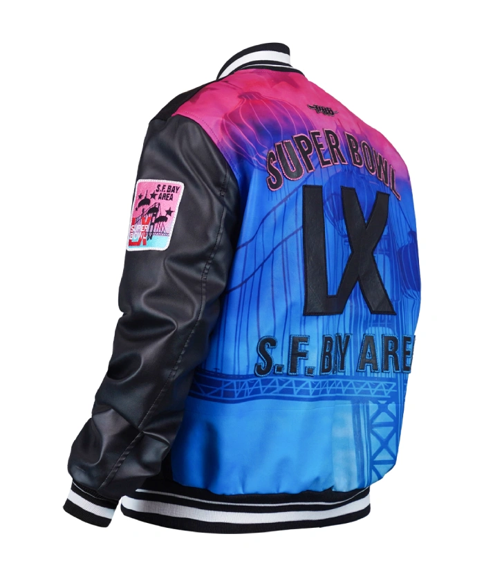 Buy Super Bowl LX 2026 Black Varsity Jacket
