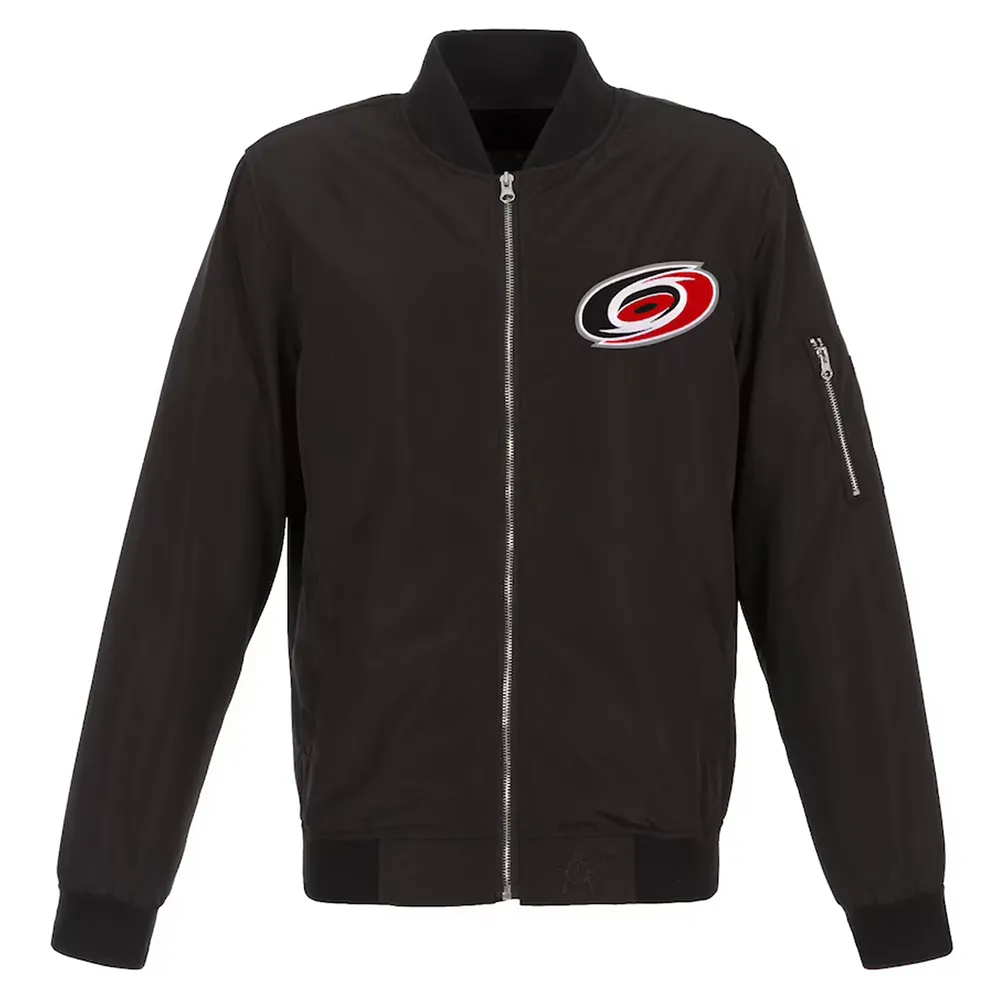 Carolina Hurricanes Black Bomber Jacket