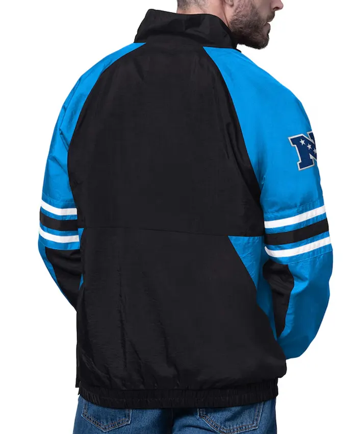 Carolina Panthers Prospect Black Half Zip Pullover Jacket