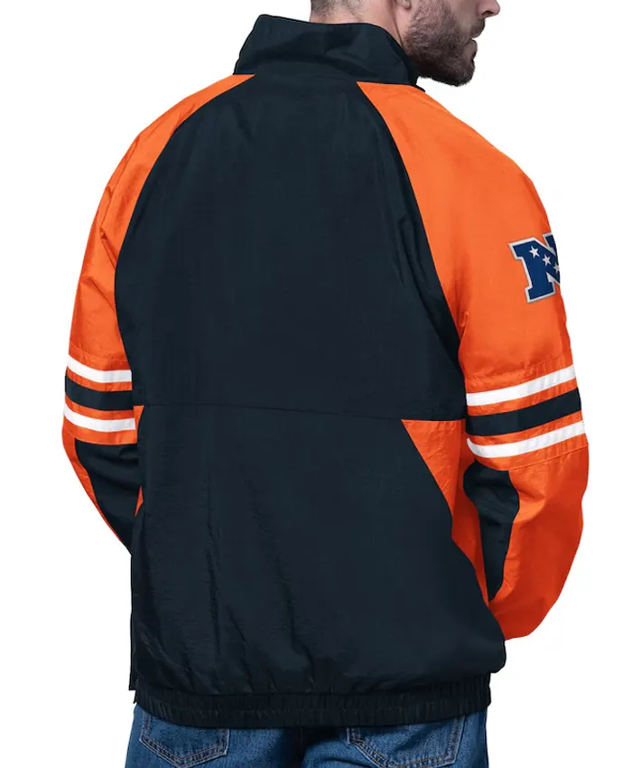 Chicago Bears Prospect Navy Half Zip Pullover Jacket