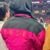 College Gameday Timothee Chalamet Pink Jacket