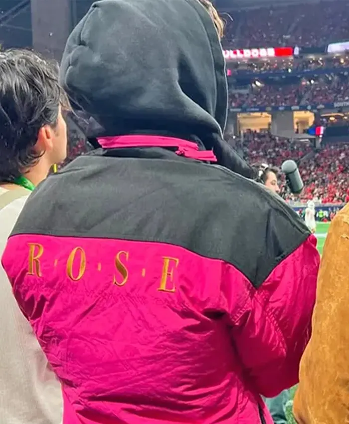 College Gameday Timothee Chalamet Pink Jacket