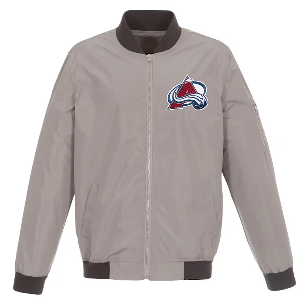 Colorado Avalanche Grey Lightweight Nylon Jacket