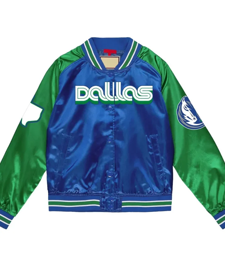 Dallas Mavericks City Edition Blue And Green Jacket