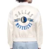 Dallas Mavericks Printed Logo Varsity Satin Jacket
