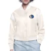 Dallas Mavericks Printed Logo White Jacket