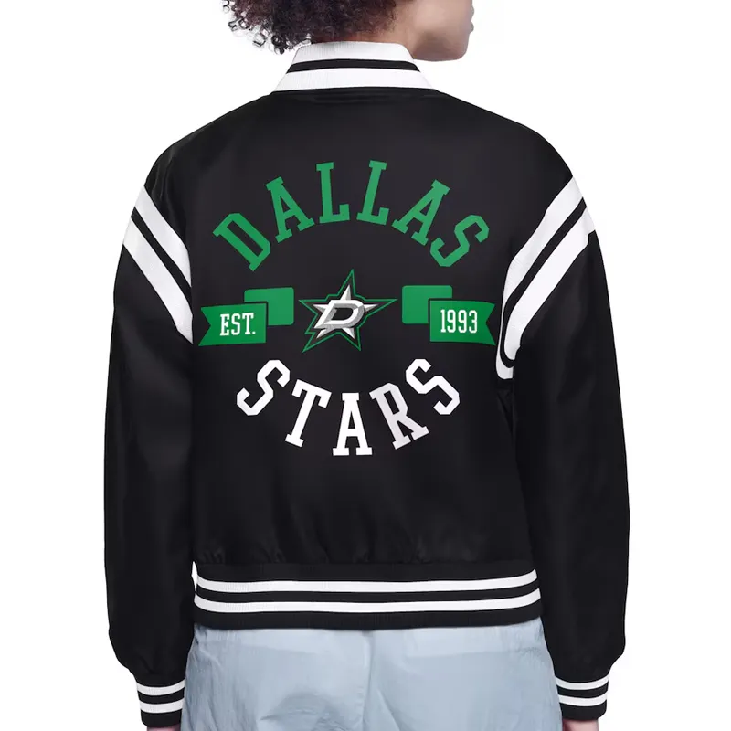 Dallas Stars Printed Logo Varsity Jacket