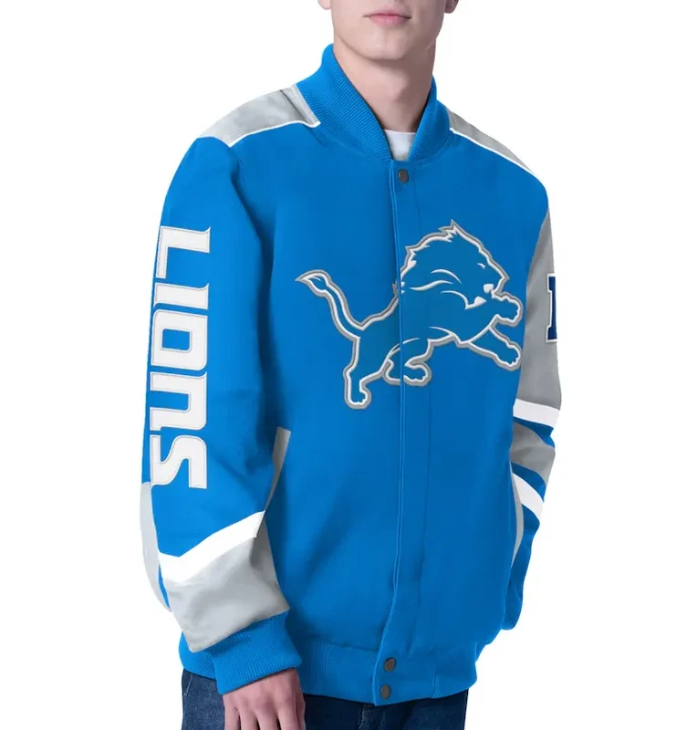 Detroit Lions Prime Time Racing Jacket
