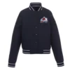 Front Hit Poly Twill Colorado Avalanche Black Jacket