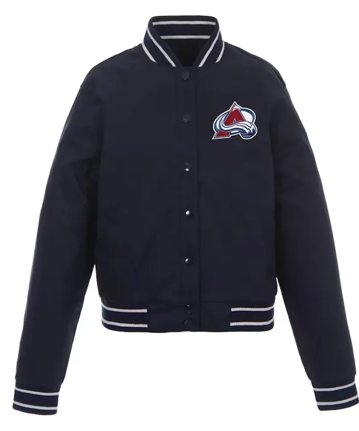 Front Hit Poly Twill Colorado Avalanche Black Jacket