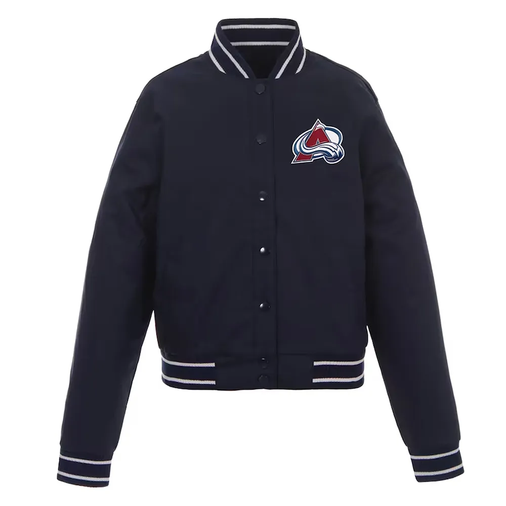 Front Hit Poly Twill Colorado Avalanche Black Jacket
