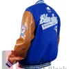 Get Toronto Blue Jays Blue And Brown Letterman Varsity Jacket For Men And Women