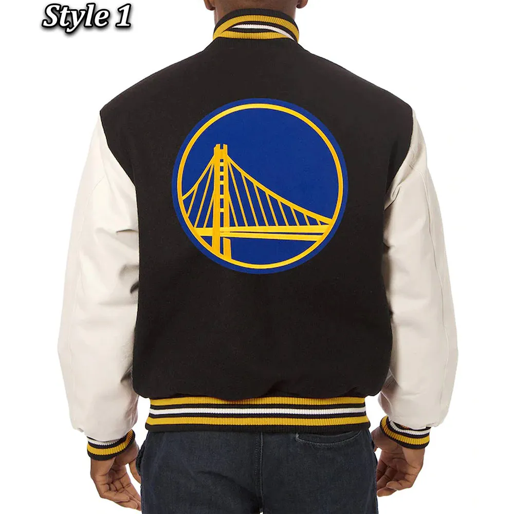 Golden State Warriors Domestic Black And White Jacket