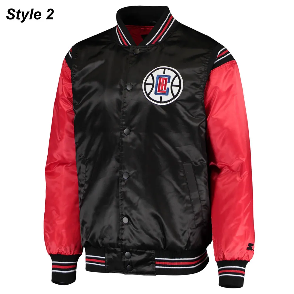 La Clippers Red And Black Jacket
