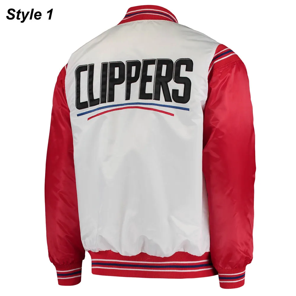 La Clippers Red And White Jacket