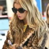 Lax In Los Angeles Jessica Simpson Leopard Print Fur Coat