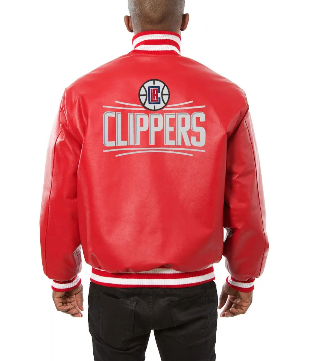 Los Angeles Clippers Varsity Leather Jacket Scaled 1
