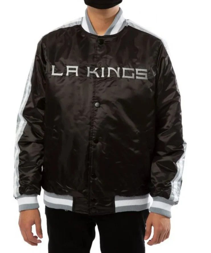 Los Angeles Kings Satin Jacket Scaled 1