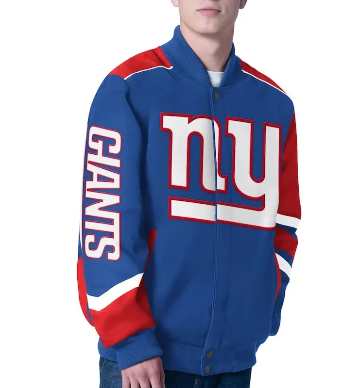 New York Giants Prime Time Racing Jacket