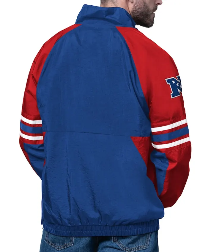 New York Giants Prospect Royal Half Zip Pullover Jacket