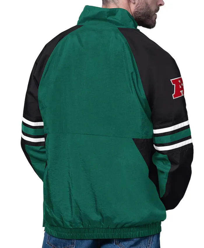 New York Jets Prospect Green Half Zip Pullover Jacket