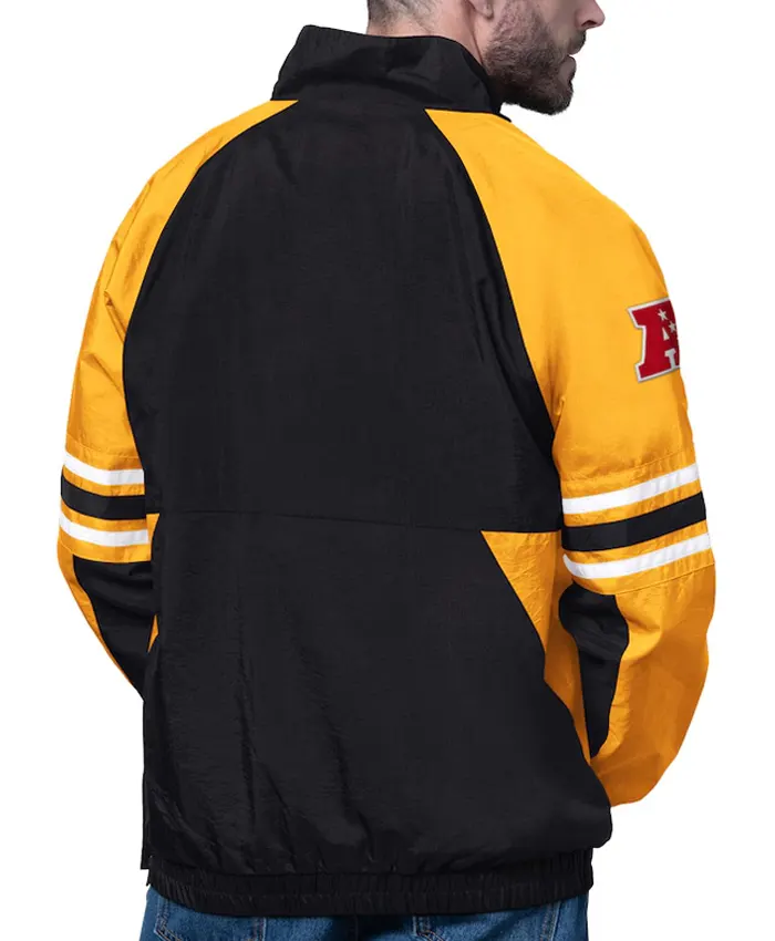 Pittsburgh Steelers Prospect Black Half Zip Pullover Jacket
