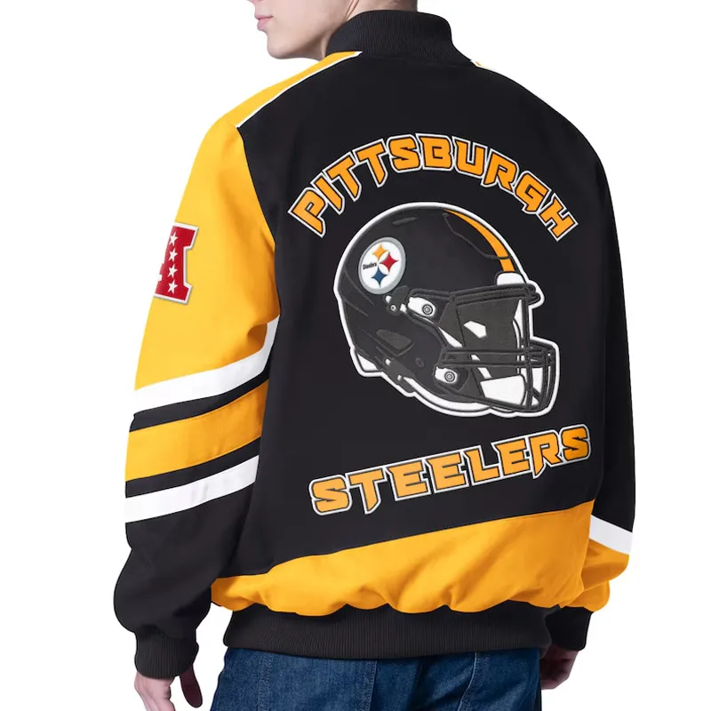 Prime Time Racing Pittsburgh Steelers Black Jacket