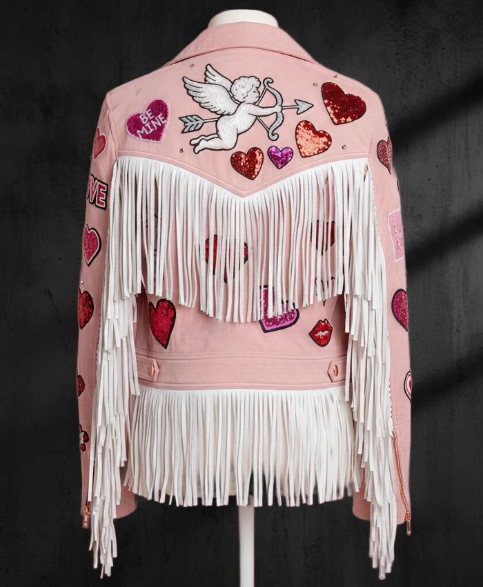valentine's day suede Fringe Jacket