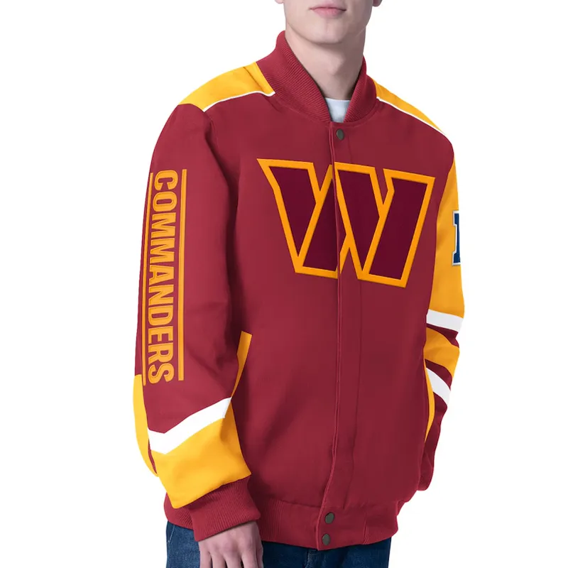 Washington Commanders Prime Time Racing Jacket