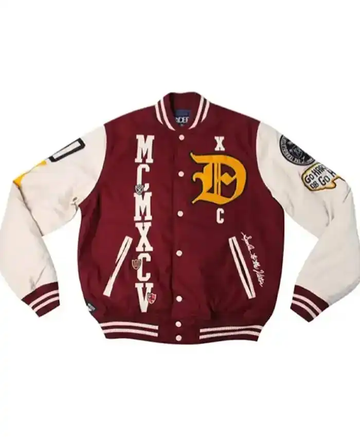 10 Deep Loose Cannon Letterman Wool Jacket