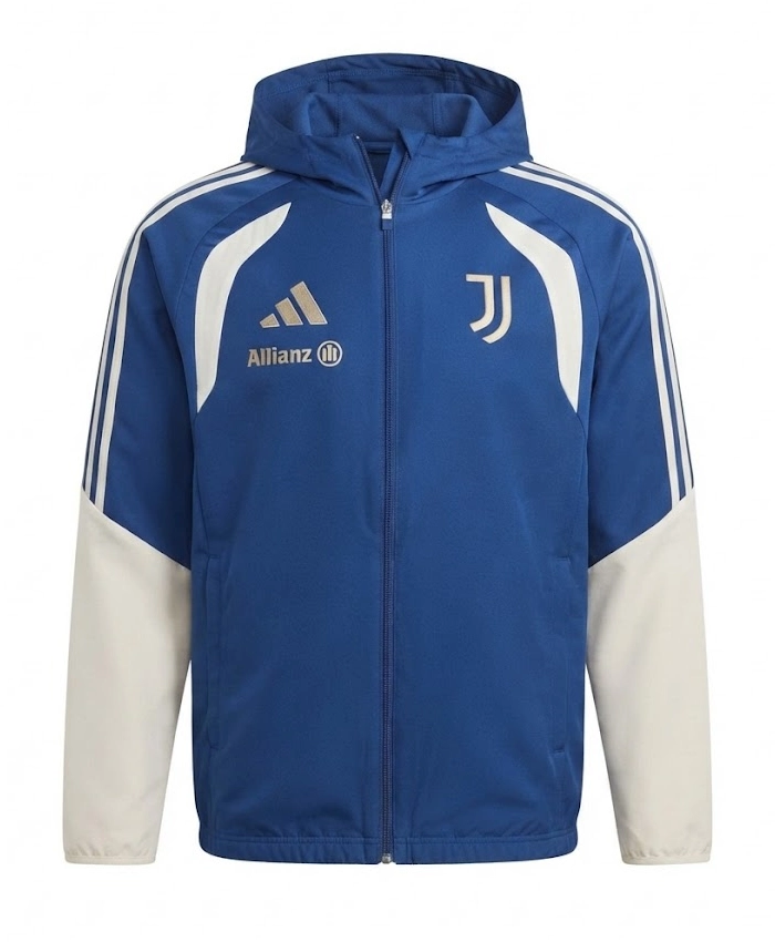 2026 Adidas Teamgeist Juventus Blue Raglan Cotton Jacket