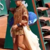 2026 Naomi Osaka French Open Golden Brown Sequin Bomber Jacket