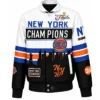 2026 New York Knicks Knicks Champions Full Snap Black Jacket