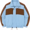 2026 Oversized Blue Zip Up Track Jacket