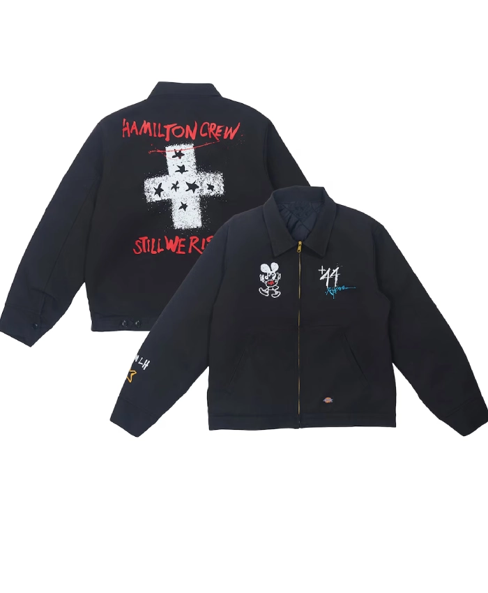 +44 Steadman Stars Zip Up Quilted Jacket For Sale