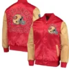 49ers Satin Jacket Red