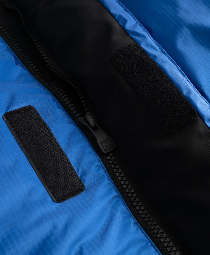 66 North Tindur Down Blue Hooded Jacket for Men and Women